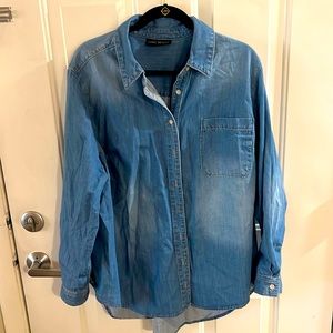Distressed denim shirt from Lane Bryant - sz -8/20